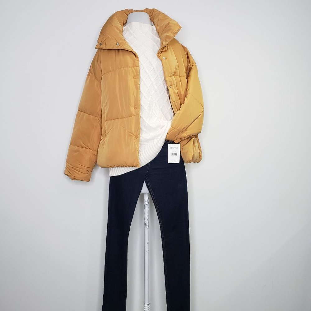 Free People Weekender Puffer Jacket in Bronze NWT - Picture 5 of 9